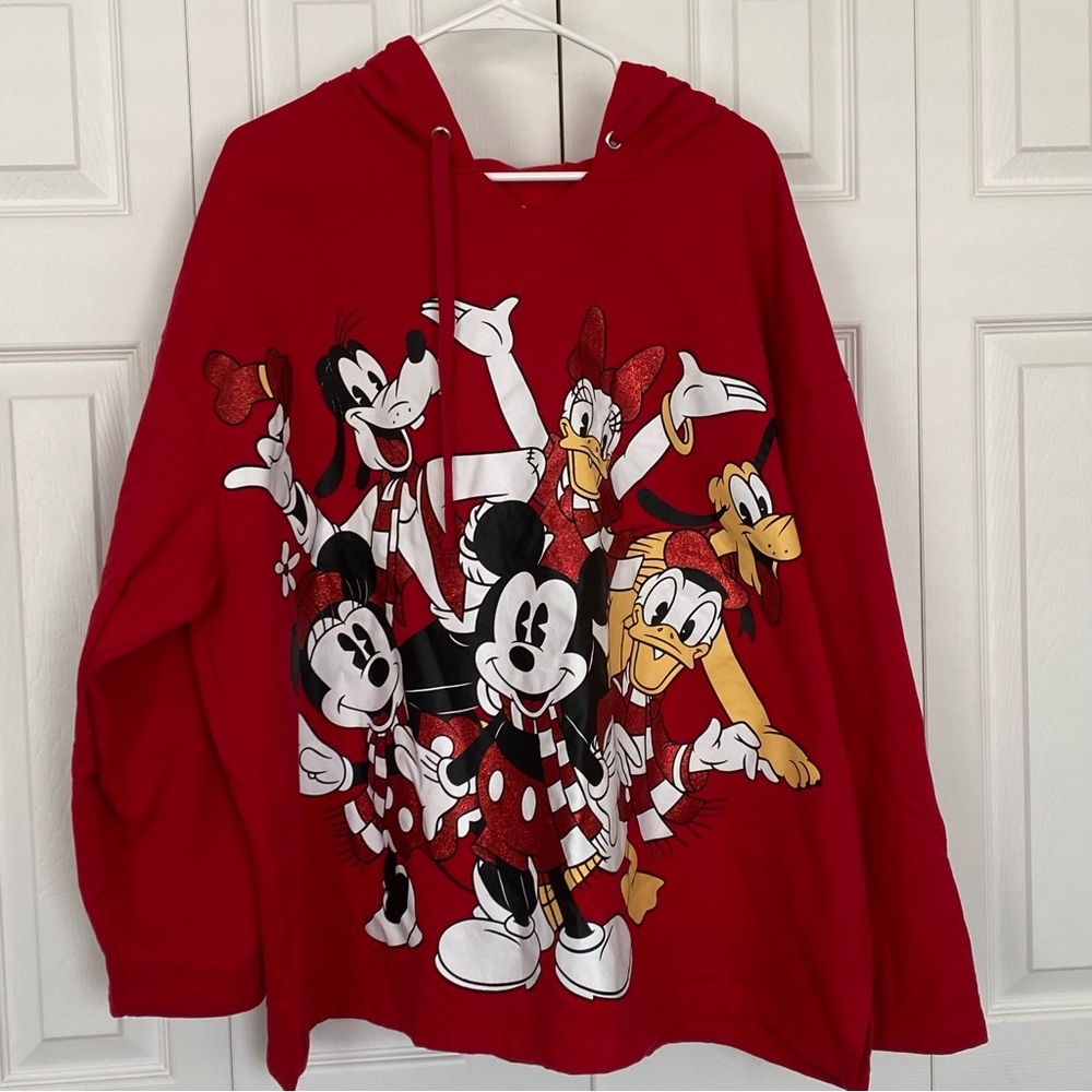 Red Disney Character Hoodie for Women